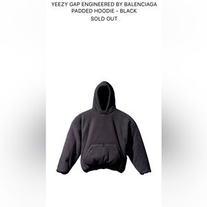 Balenciaga YZY Gap padded hoodie